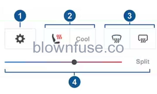 2021 Tesla Model S Climate Controls  2