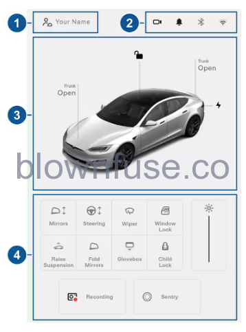 2021 Tesla Model S Controls 2