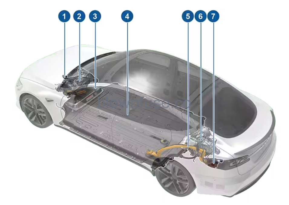 2021 Tesla Model S Electric Vehicle Components 1