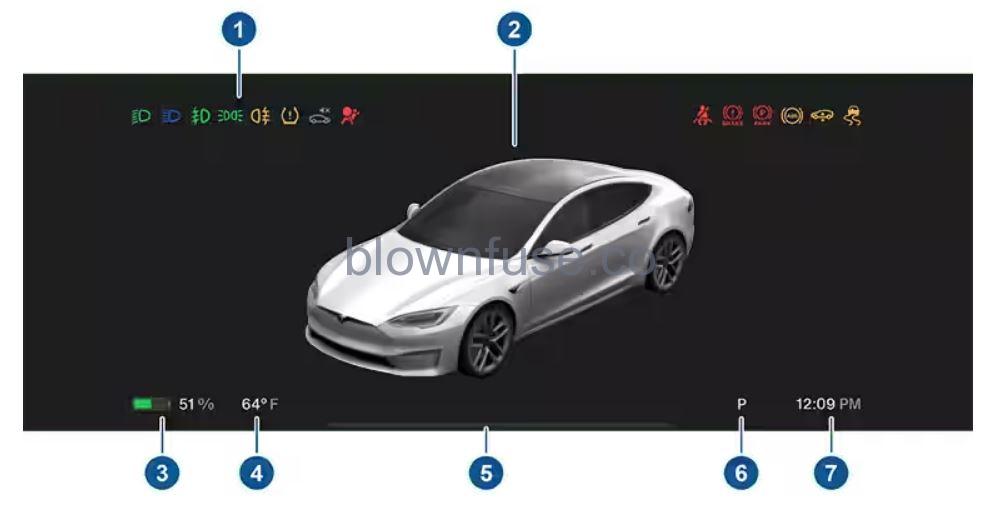 2021 Tesla Model S Instrument Panel