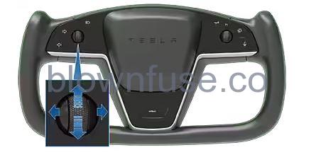 2021 Tesla Model S Steering Yoke fig 1