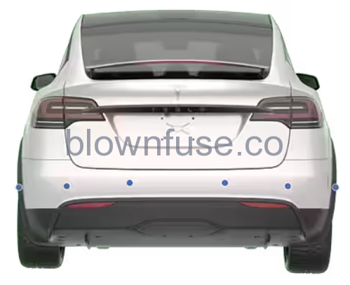 2021 Tesla Model X Park Assist 2