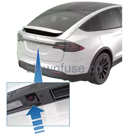 2021 Tesla Model X Rear Facing Camera(s) 1