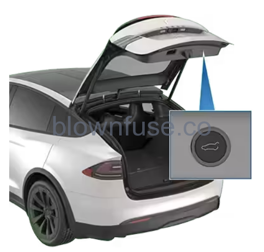 2021 Tesla Model X Rear Trunk 2