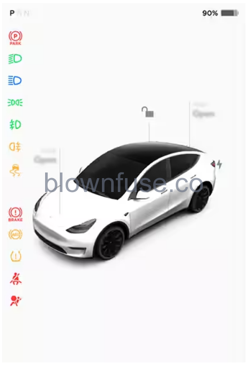 2021 Tesla Model Y Car Status 1