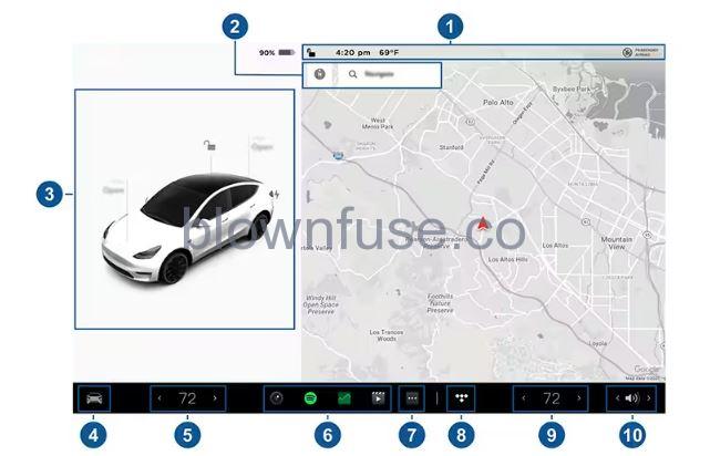 2021 Tesla Model Y Touchscreen Overview-Fig-01