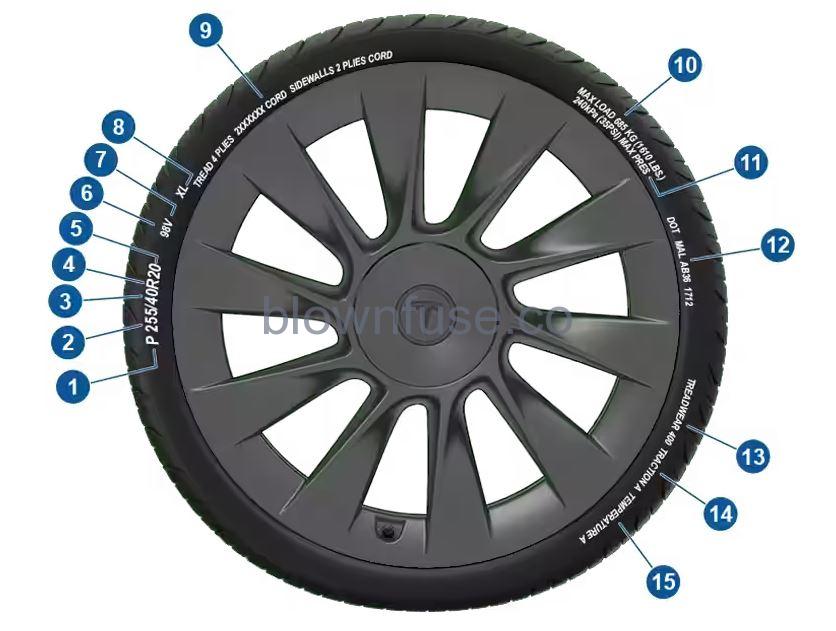 2021 Tesla Model Y Wheels and Tires fig 1