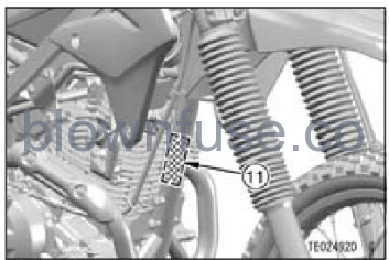 2022-Kawasaki-KLX-230-S/KLX-230-S-ABS-Location-of-Labels-FIG-4