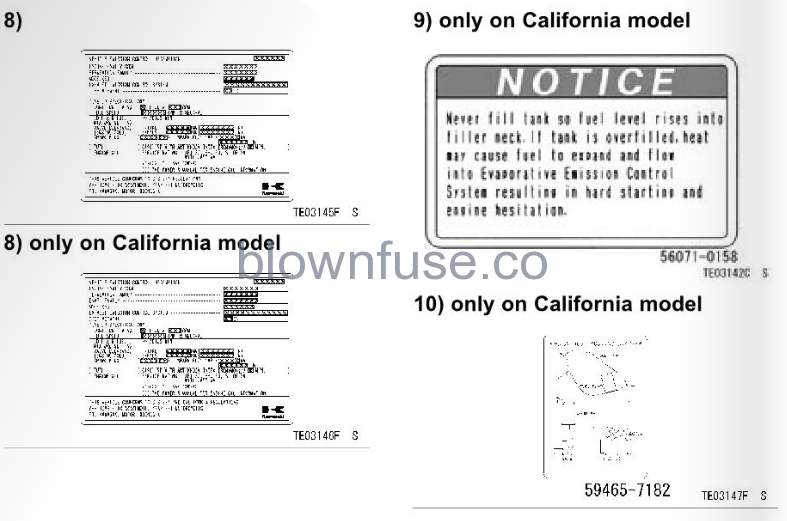 2022-Kawasaki-KLX-230-S/KLX-230-S-ABS-Location-of-Labels-FIG-7