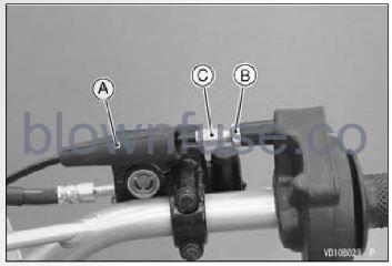 2022 Kawasaki KLX140R L Throttle Cable fig- 4