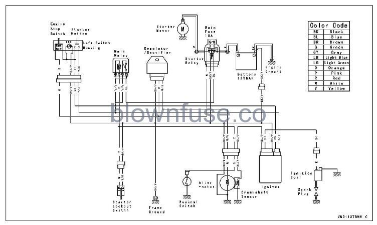 2022-Kawasaki-KLX140R-WIRING-DIAGRAM-FIG-1