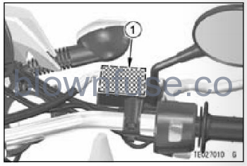 2022-Kawasaki-KLX300/KLX300SM-Location-of-Labels-FIG-1