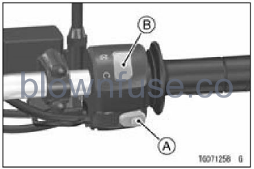 2022-Kawasaki-KLX300/KLX300SM-Right-Handlebar-Switches-FIG-1