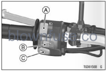 2022-Kawasaki-KLX300/KLX300SM-Left-Handlebar-Switches-FIG-1