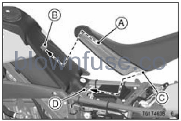 2022-Kawasaki-KLX300/KLX300SM-Seat-FIG-3