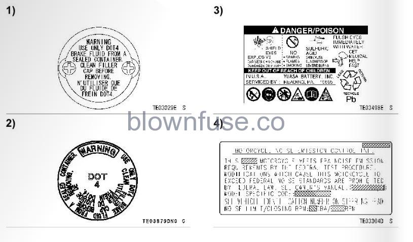 2022-Kawasaki-W800-Location-of-Labels-FIG-6