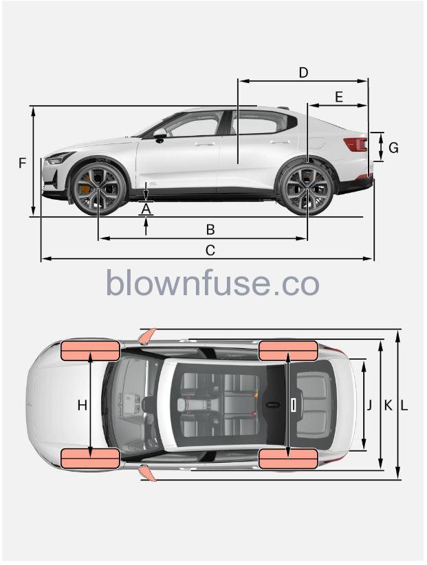 2022-Polestar-2-Dimensions-and-weights-fig