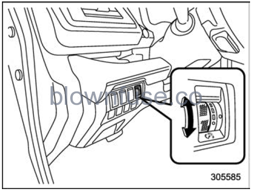 2022 Subaru Ascent Hazard warning flasher 1