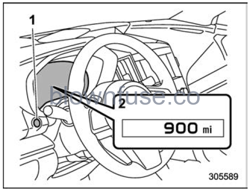 2022 Subaru Ascent Hazard warning flasher 1