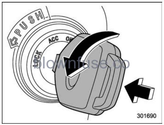2022 Subaru Ascent Ignition switch (models without “keyless access with push-button start system”) fig 2