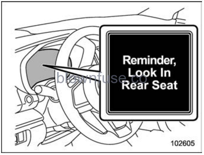 2022 Subaru Ascent Rear Seat Reminder fig 1