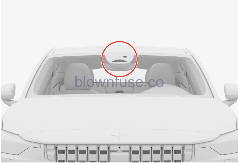 2023 Polestar 2 Camera and radar sensor 8