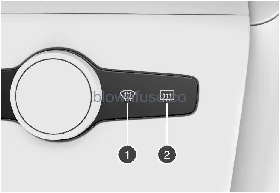 2023 Polestar 2 Climate controls