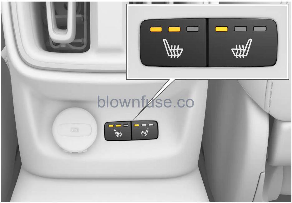 2023 Polestar 2 Climate controls for seats and steering wheel fig 3