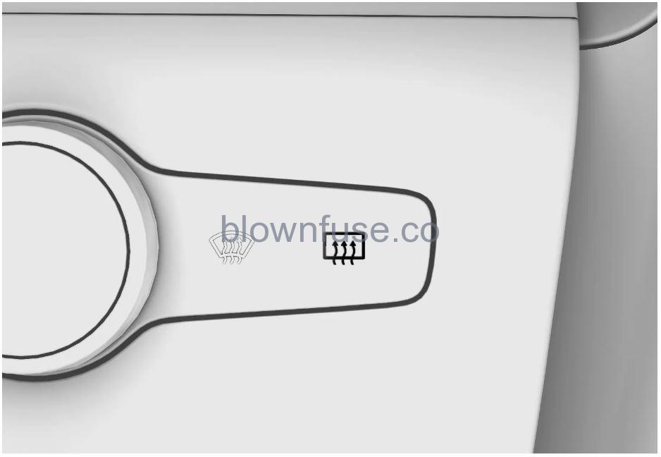 2023 Polestar 2 Climate controls for windows and mirrors (1)