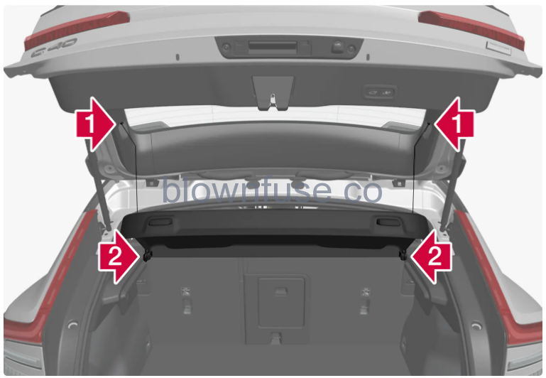 2023 Volvo C40 Recharge Cargo area 3