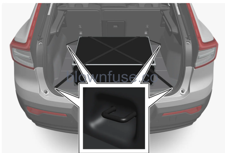 2023 Volvo C40 Recharge Cargo area 8