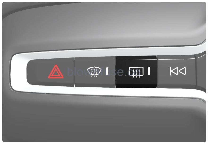 2023 Volvo C40 Recharge Climate controls for windows and mirrors (2)