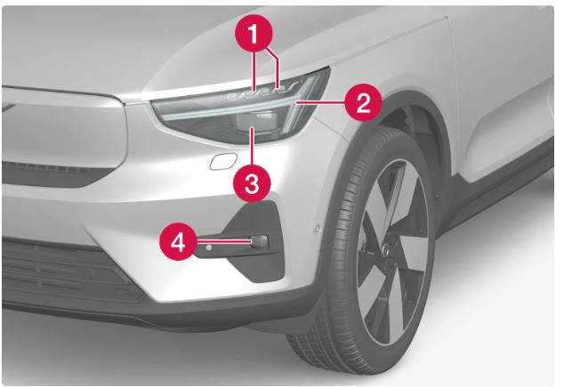 2023 Volvo C40 Recharge Exterior lighting img 7