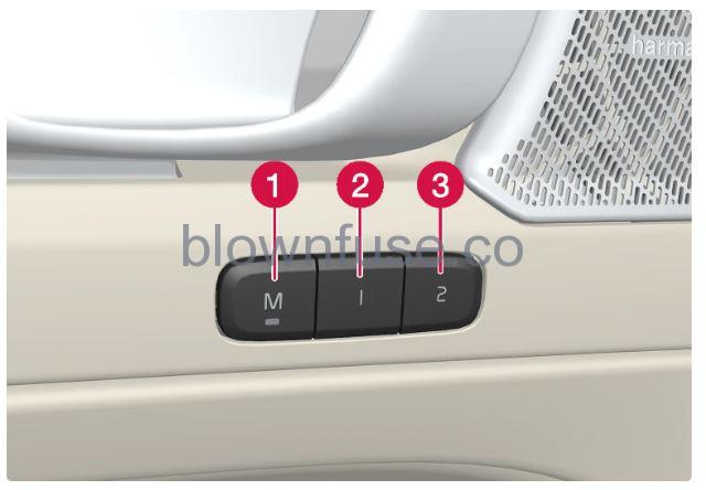 2023 Volvo C40 Recharge Memory function for front seat fig 1