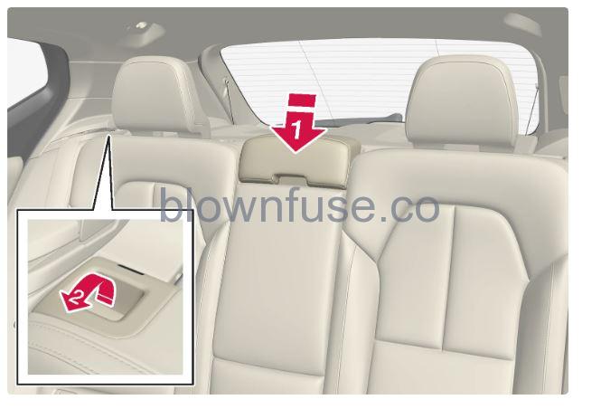 2023 Volvo C40 Recharge Rear seat fig 4