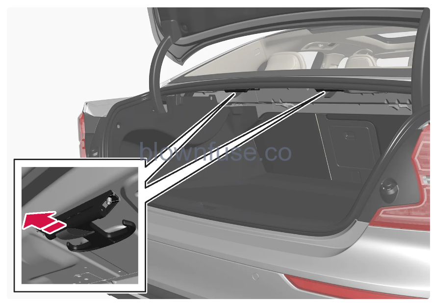 2023 Volvo S60 Cargo area 3