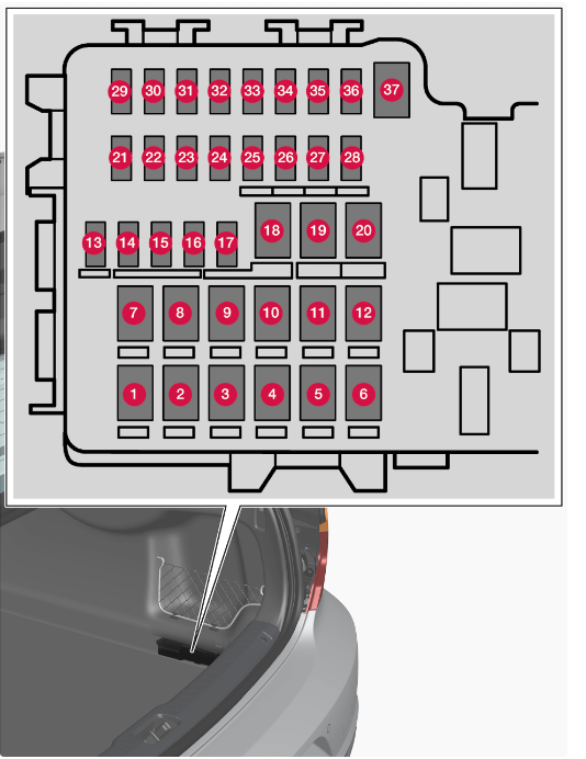 2023 Volvo S60 Cargo area 84