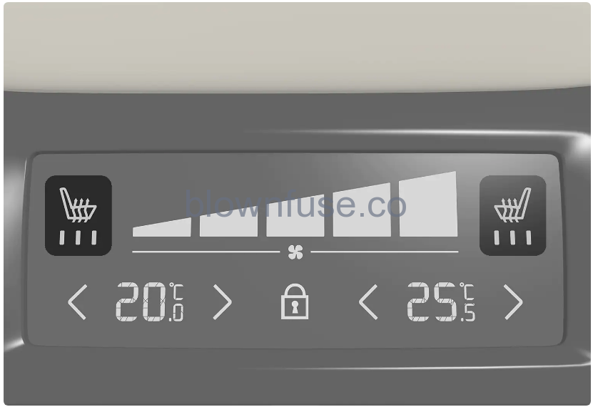 2023 Volvo S60 Climate controls for seat and steering wheel 5