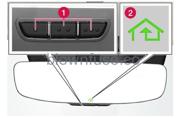 2023 Volvo S60 HomeLink FIG 1