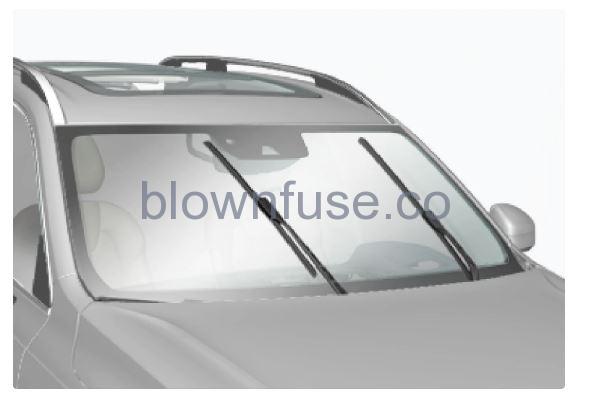 2023 Volvo S60 Wiper blades and washer fluid fig 1