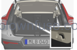 2023 Volvo XC40 Mild Hybrid Cargo area FIG 1