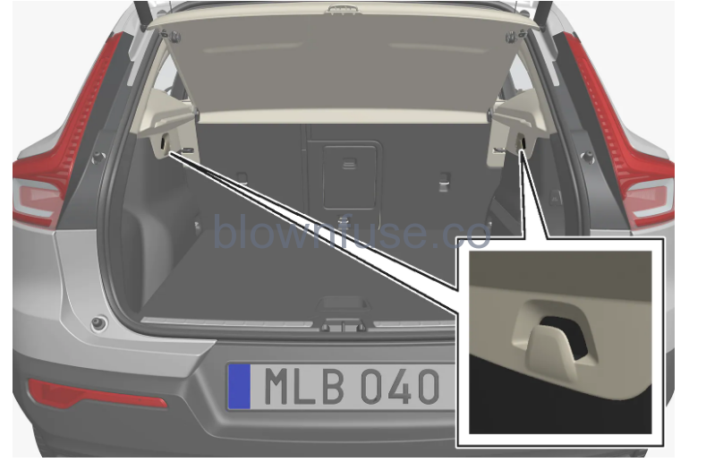 2023 Volvo XC40 Mild Hybrid Cargo area FIG 1