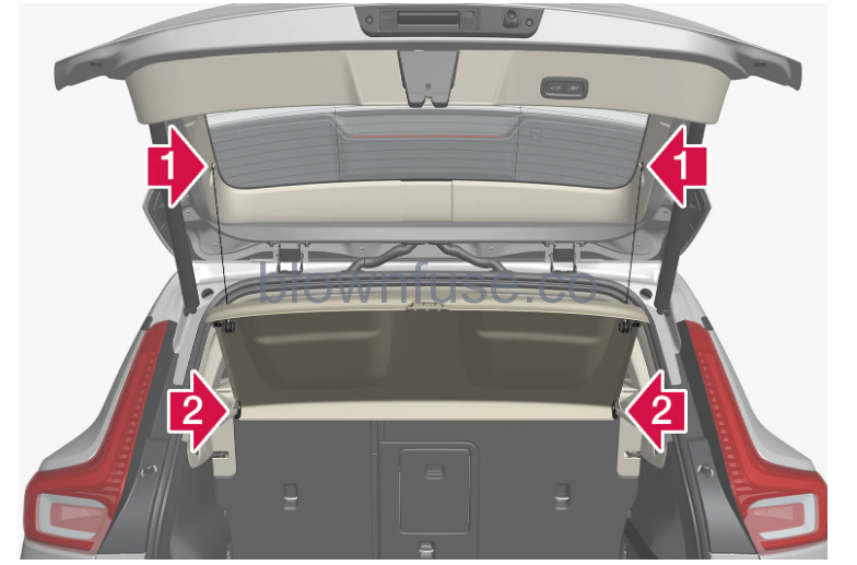 2023 Volvo XC40 Mild Hybrid Cargo area FIG 3