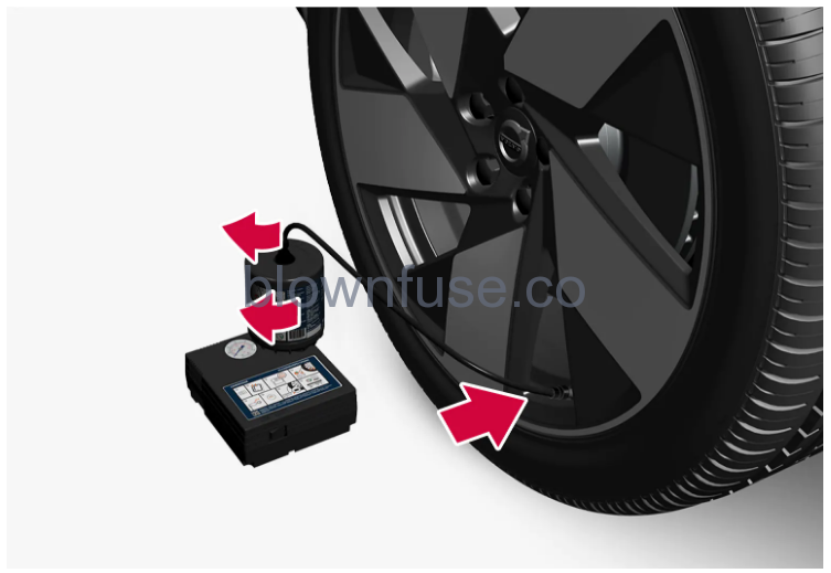 2023 Volvo XC40 Mild Hybrid Emergency puncture repair fig 3