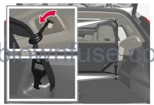 2023 Volvo XC40 Mild Hybrid Safety net, safety grille, and cargo cover FIG 2