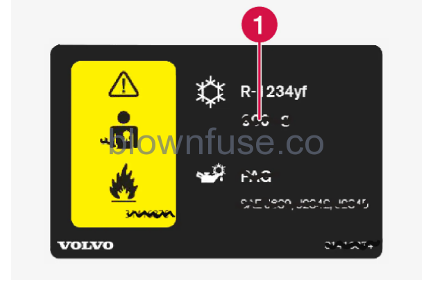 2023 Volvo XC40 Mild Hybrid Specifications for fluids and lubricants FIG 12