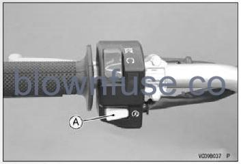 2022 Kawasaki KLX140R L Starter Button fig 1