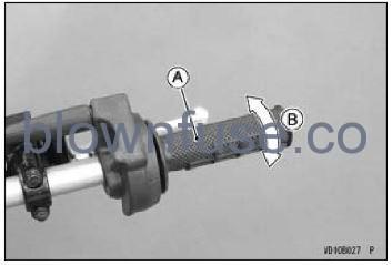 2022 Kawasaki KLX140R L Throttle Cable fig 1