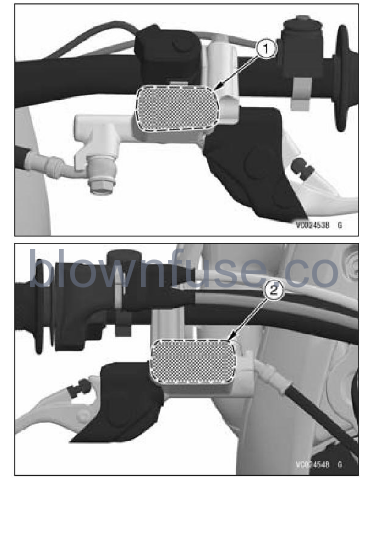 2022 Kawasaki KX450 Location of Labels fig 1