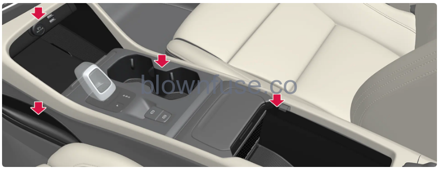 2023-Volvo-XC40-Storage-and-passenger-compartment-fig-2